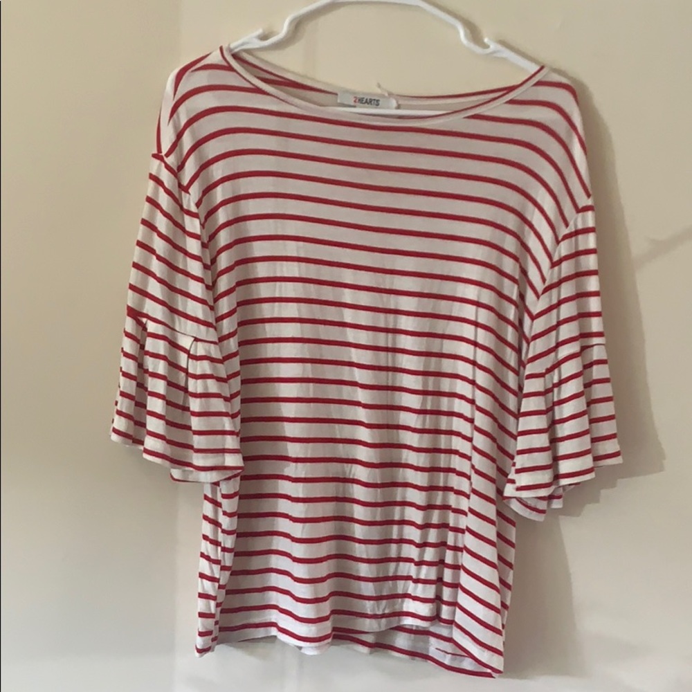 Red stripe top